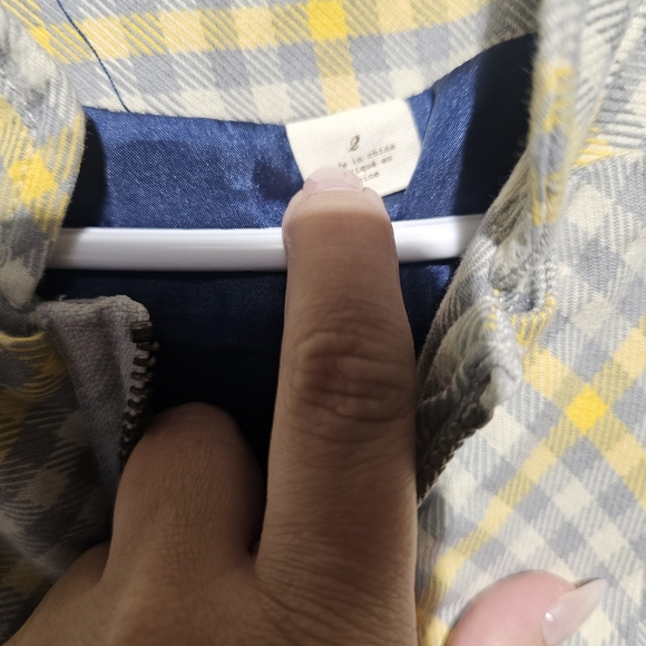 Anthropologie Indra Plaid Ruffle Women's Jacket Size 2 PTP 19 EUC - Picture 2 of 5